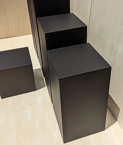 Generic 25 x 12 x 12 Matte Black Display Pedestal Stand