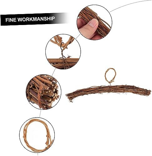 Luxshiny DIY Rattan Wreath Hanging Ring