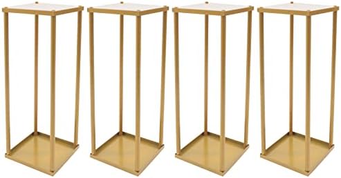 Kathring Gold Pedestal Tables for 4pcs Party Centerpieces