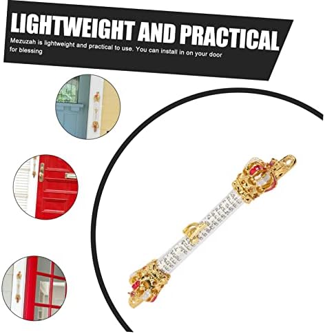 Retro Style Metal Mezuzah for Jewish Doorpost