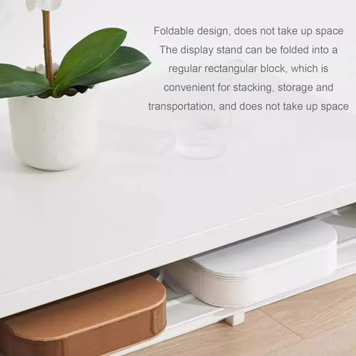 Foldable Cardboard Column Display Pedestal Roman Pillar Cake Stand with Acrylic Disc