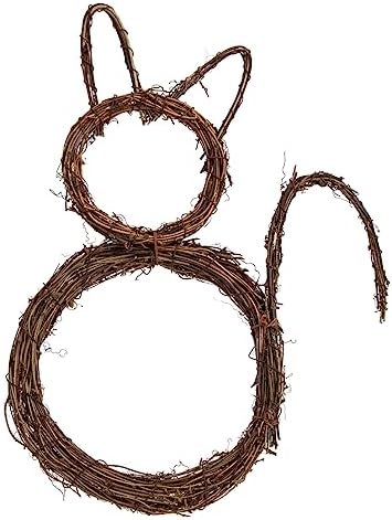 Cat Wreath Small DIY Hanging Garland for Home and Holiday Decor