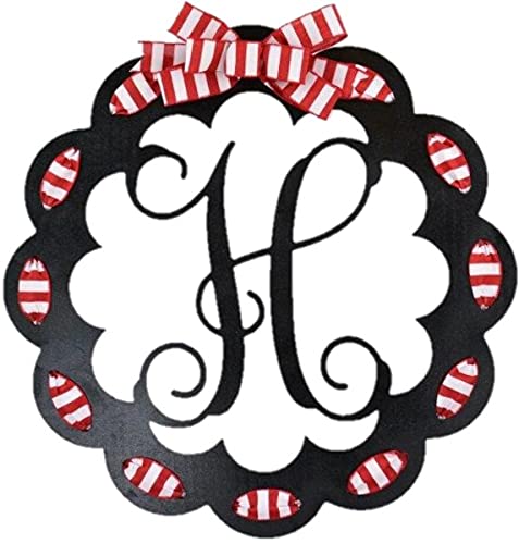 Spring Everyday Monogram Door Wreath - Lots of Colors Available
