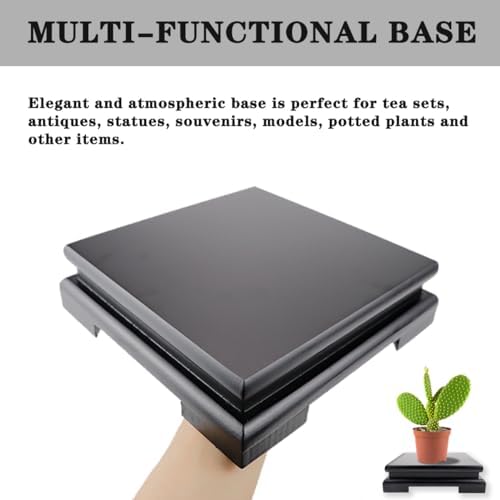 LNQ LUNIQI Square Wooden Display Stand for Vase and Plant