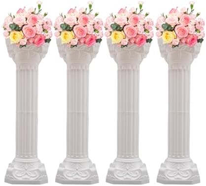 Roman Pillars Decoration Party Flower Pot Columns Set 4Pcs
