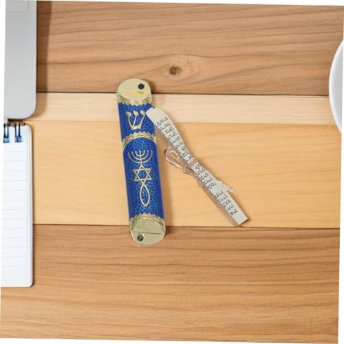 3 Sets Mezuzah Case with Scroll - Traditional Metal Jewish Home Blessing Decor