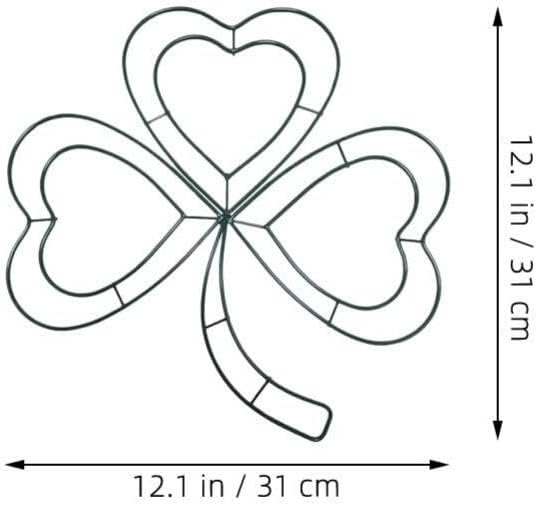 IMIKEYA 2pcs Metal Wire Wreath Frame for St Patricks Day