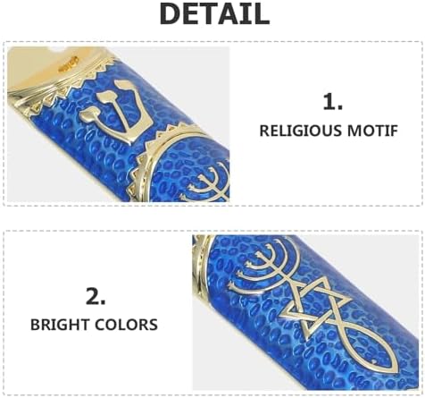 Cabilock Mezuzah Case Metal Door Religious Decor Small Size