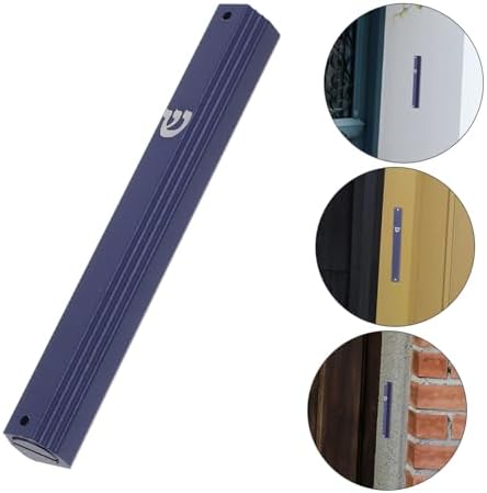 STOBAZA Metal Mezuzah with Scroll for Front Door Home Decor