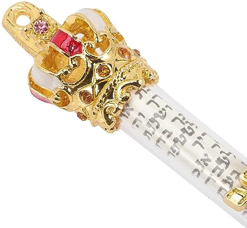 HOMOCONO Mezuzah Door Ornament Metal Scroll Decor