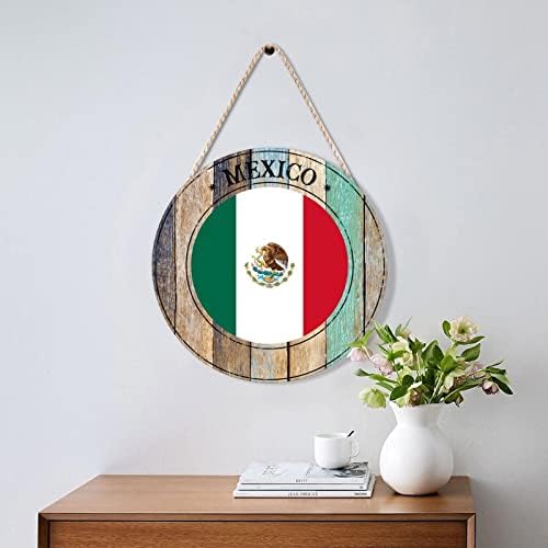 Mexican Farmhouse Door Hanger Wood Sign 10x10
