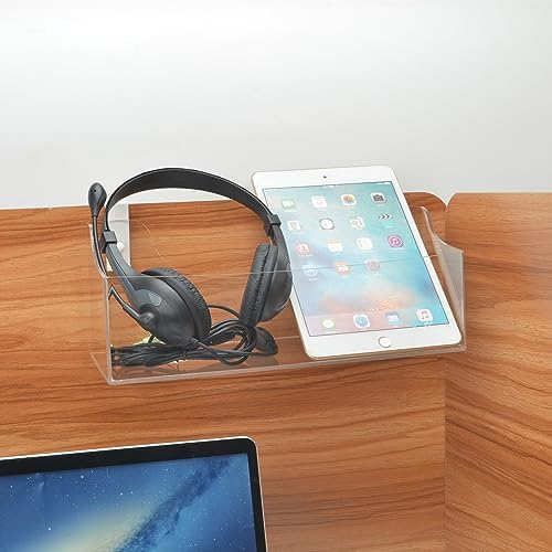 Acrylic Hanging Bedside Shelf - Clear Storage Organizer for Cubical Panels