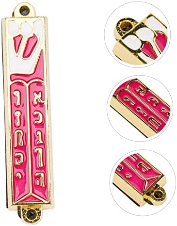 Retro Metal Mezuzah Plaque for Home Entrance Decor