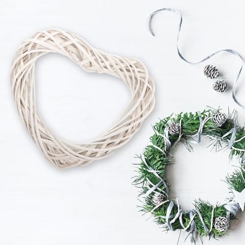VOSAREA Rattan Heart Wreath DIY Frame