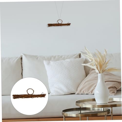 Light Brown Rattan Garland Vine Wreath Frame
