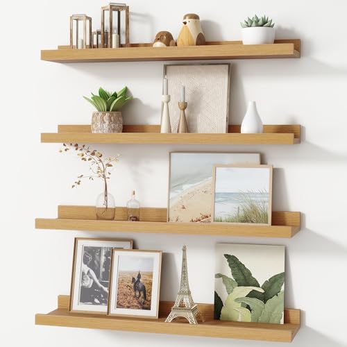 FLYJOE 4-Tier Floating Shelf Set for Wall