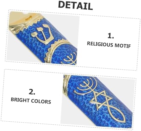 BESTYASH Metal Mezuzah with Scroll for Home Decor and Hanukkah