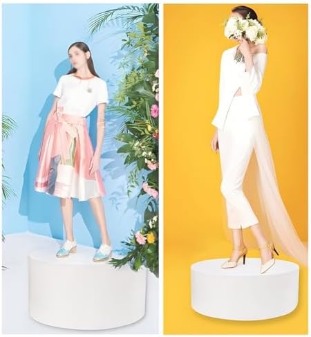 Bridal Shop Platform Base Cylinder Pedestal Stand