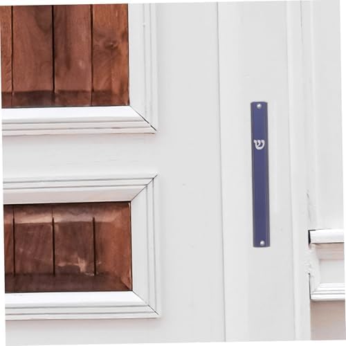 Cabilock 5pcs Metal Mezuzah Scroll Door Decorations Jewish Home Blessing Judaica Wall Art Accents 1