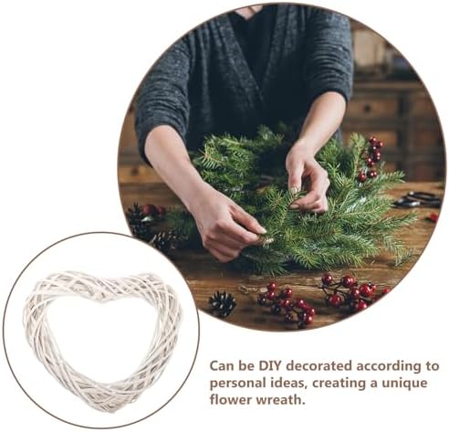VOSAREA Rattan Heart Wreath DIY Frame