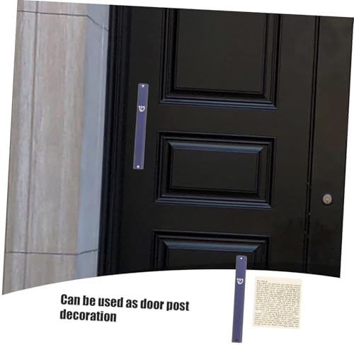 5pcs Judaica Mezuzah Door Decoration Metal Statues Home Decor Accents