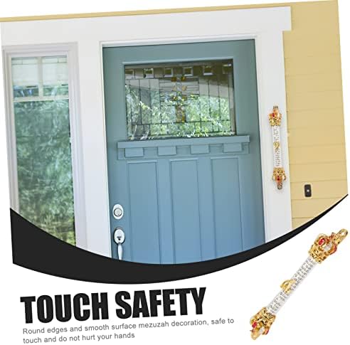 PRETYZOOM Delicate Metal Mezuzah Vintage Style Door Decor
