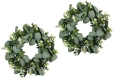 2pcs Artificial Eucalyptus Leaves Garland for Home Decor and Room Aesthetic