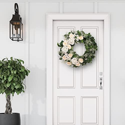 30 Inch Artificial Spring Wreath with Flowers and Greenery