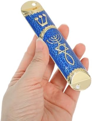 Cabilock Mezuzah Case Metal Door Religious Decor Small Size