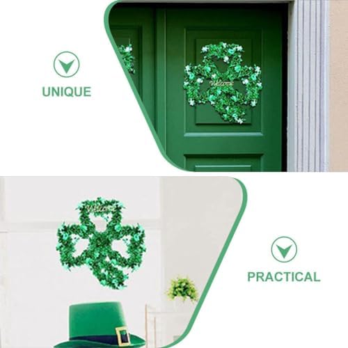 IMIKEYA 2pcs Metal Wire Wreath Frame for St Patricks Day