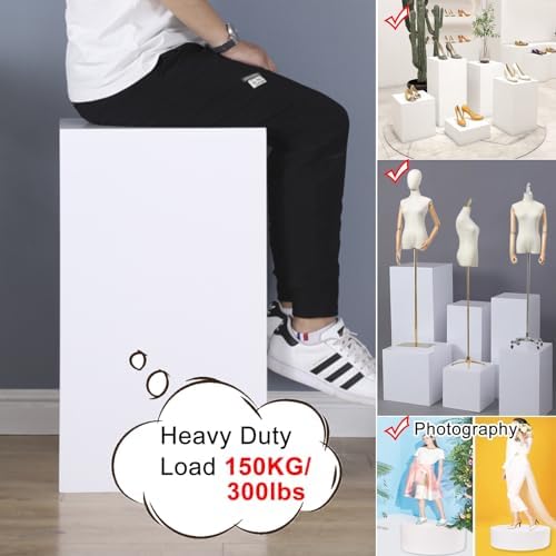 ZAQYCM Heavy Duty Wooden Display Pedestal Stand
