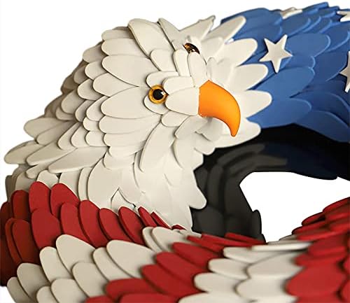 LoviHome American Eagle Patriotic Wreath for Home Decor