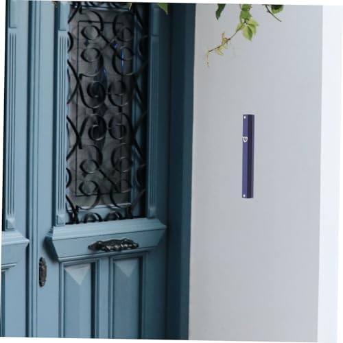 5pcs Blue Metal Mezuzah with Scroll Door Blessing Decor for Jewish Home