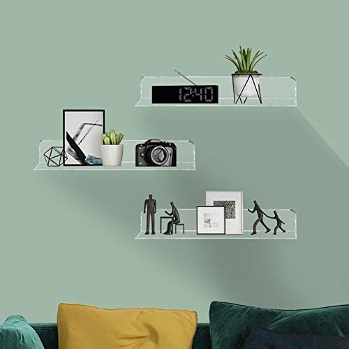 Weiai Clear Acrylic Shelves 12 Inch Set of 4