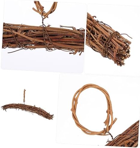 Luxshiny DIY Rattan Wreath Hanging Ring