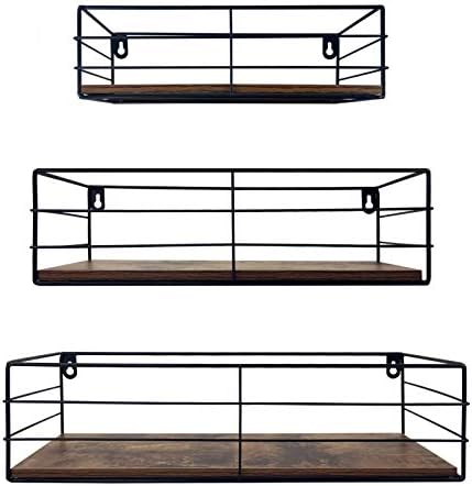 CRUGLA Floating Shelves Wall Mounted Set of 3