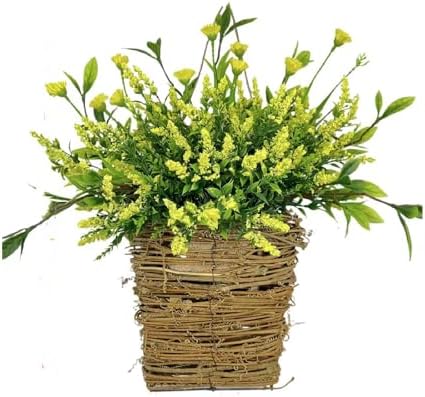 Cream Hydrangea Door Wreath Basket Hanger 1