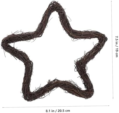 2pcs Star Shaped Wreath Frame for Holiday and Wedding Decor