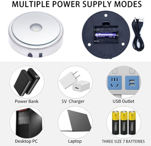 LED Multicolor Lighted Pedestal Stand for Crystal Display
