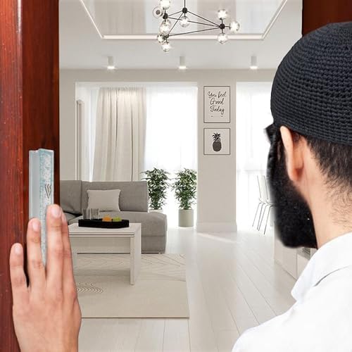Modern Glass Mezuzah Case with Non-Kosher Scroll