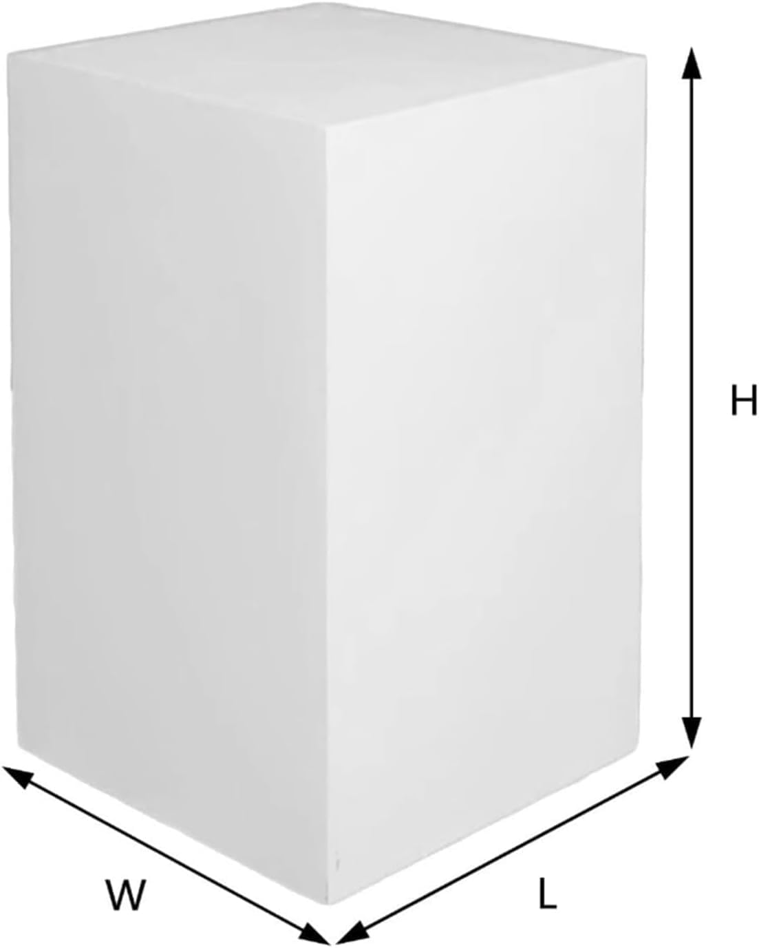 Zhfengzhou Cube Display Pedestal 24 20 16 12 8 Inch Tall