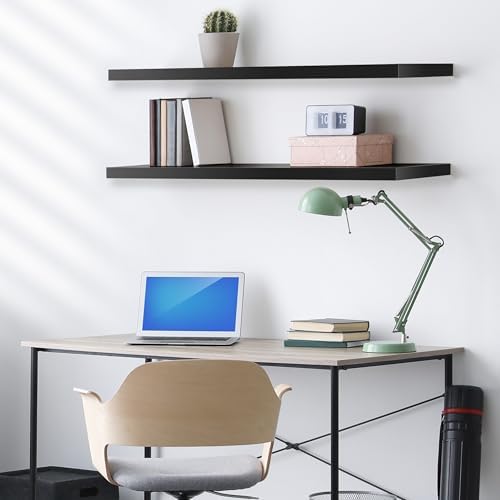 Sorbus Floating Shelves for Wall - 35 Inch Long Black 2 Pack