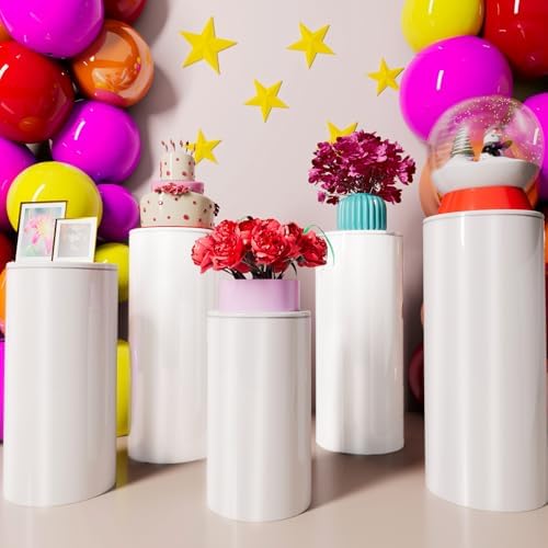 Cylinder Stands for Party Decor 5 Piece Set