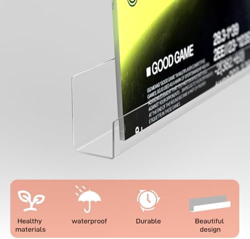 6 Pack Clear Acrylic Floating Shelves for Vinyl Record Display