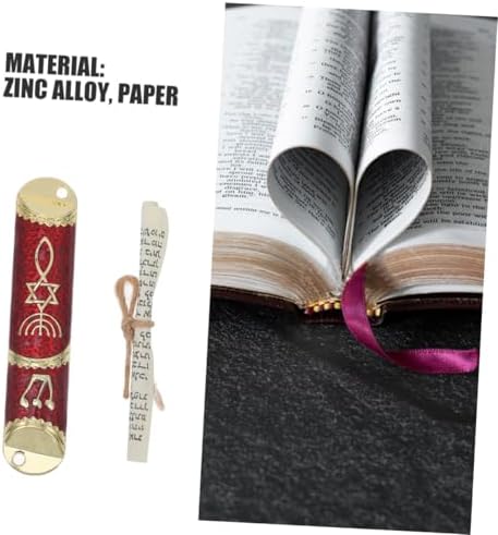 Cabilock 2 Sets Beautiful Metal Mezuzah Door Decor