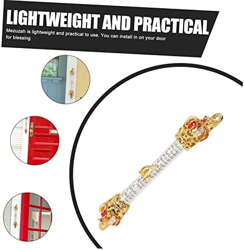 HOOTNEE Metal Mezuzah Scroll for Door Religious Decorative Judaica