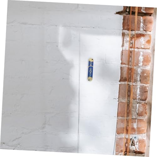 Cabilock 2sets Elegant Jewish Mezuzah Gold-Blue Metal Design