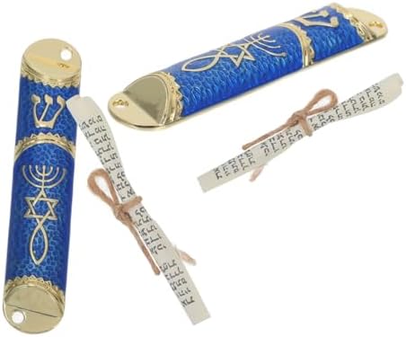 Unomor 2 Set Metal Mezuzah Door Blessing Decor