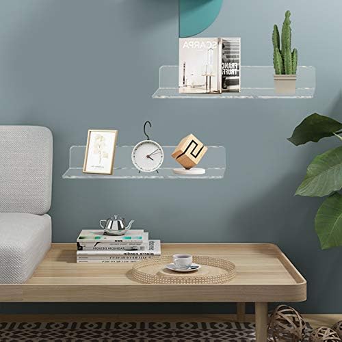 Weiai Clear Acrylic Shelves 12 Inch Set of 4