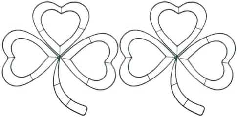 IMIKEYA 2pcs Metal Wire Wreath Frame for St Patricks Day